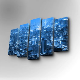Wallity Cuadro Decorativo en Lienzo de 5 Piezas 5PUC-021